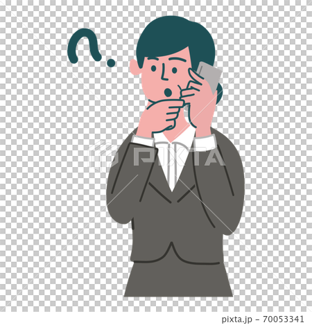 Suit women, liberal profession, mobile phone, smartphone 70053341