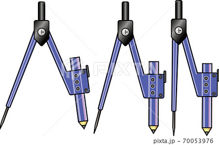 文具 コンパスのイラスト素材