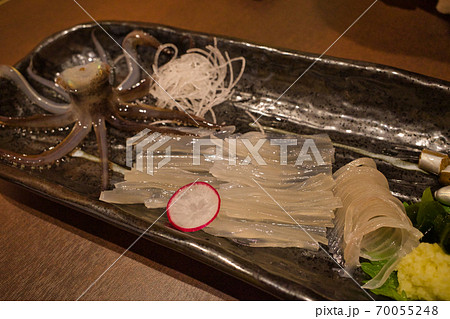 北海道 函館の海の幸 活いか 70055248