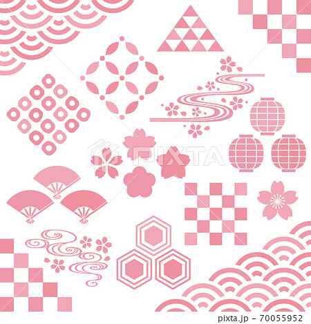 桜 和風コーナー 広告イラスト 桜 和風コーナー 広告イラスト 70055952