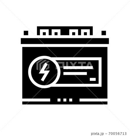 electrical battery glyph icon vector black illustration electrical battery glyph icon vector black illustration 70056713