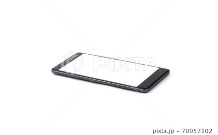 modern smartphone isolated on white background . Mock up phone with blank screen modern smartphone isolated on white background . Mock up phone with blank screen 70057102