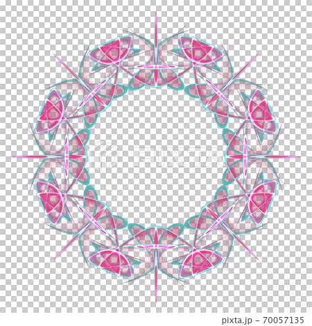 美しい八角形(背景透過PNG)　20201003_020 70057135
