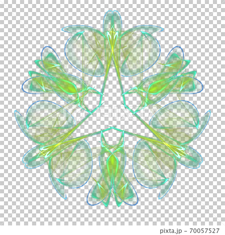 美しい三角形(背景透過PNG)　20201003_603-009 70057527