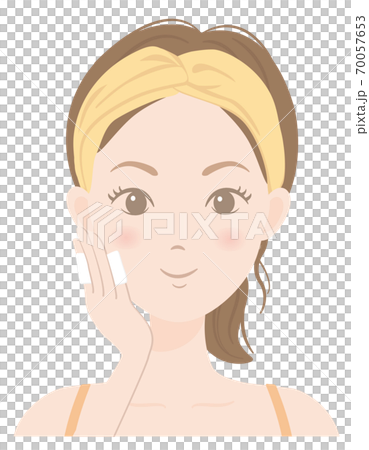 Women's skin care B_13 Women putting Women's skin care B_13 Women putting 70057653