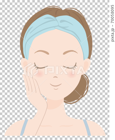 Female skin care A_02 A woman who looks comfortable Female skin care A_02 A woman who looks comfortable 70058095