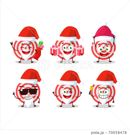 Santa Claus emoticons with target cartoon character Santa Claus emoticons with target cartoon character 70058478