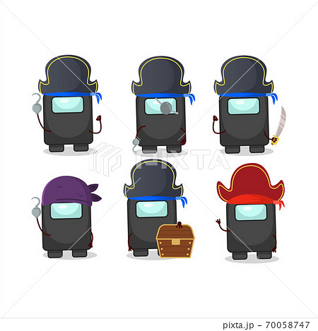 Cartoon Character Of Among Us Black With のイラスト素材