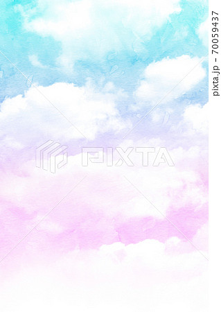 背景素材 空 虹色 テクスチャーのイラスト素材