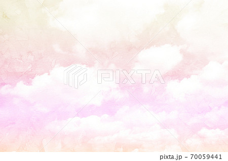 背景素材　空　虹色　テクスチャー 70059441
