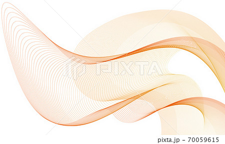 スタイリッシュな波ラインイラスト エレガント曲線 抽象ゴージャスグラフィック ラグジュアリーデザインのイラスト素材