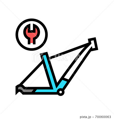 bicycle frame repair color icon vector illustration bicycle frame repair color icon vector illustration 70060063