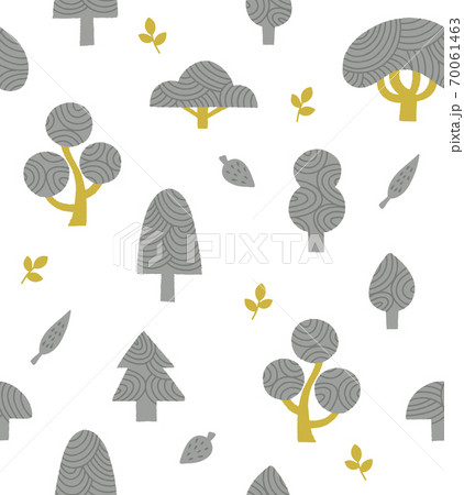 北欧風の木のシームレスパターン 70061463