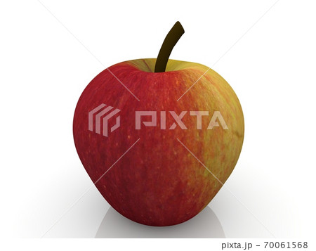 Red yellow apple on white background Red yellow apple on white background 70061568