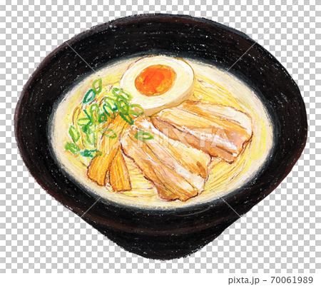 イラスト とんこつラーメンのイラスト素材