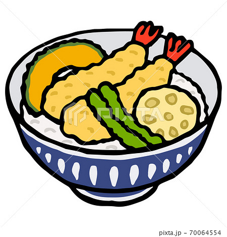 Illustration of Tendon(Japanese cuisine) Illustration of Tendon(Japanese cuisine) 70064554