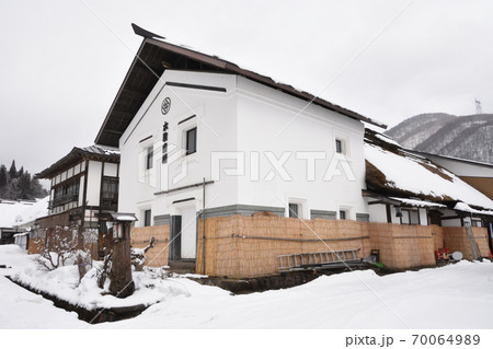 福島県大内宿街並み 70064989