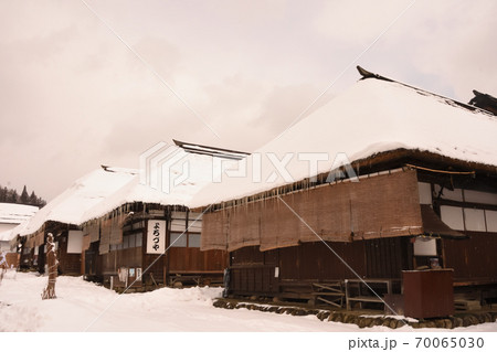 福島県大内宿街並み 70065030