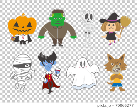 Assorted Halloween illustrations 70066277