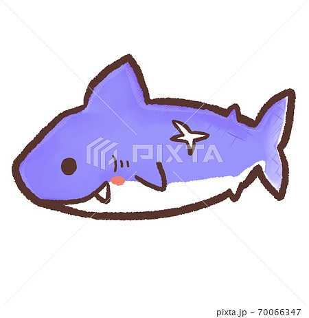 R もっとメルヘンな水族館 ホオジロザメaのイラスト素材