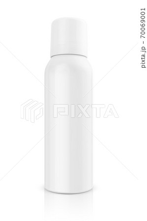 white aluminum spray bottle for health care product design mock-up 70069001