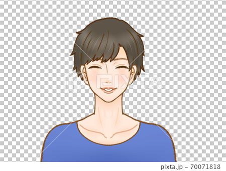 微笑む男性のイラスト素材