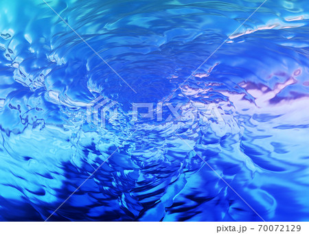 a clean blue sea water background, 3d render 70072129