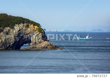 佐伯 大島と元間海峡 佐伯 大島と元間海峡 70072727
