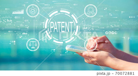 Patent concept with smartphone Patent concept with smartphone 70072881