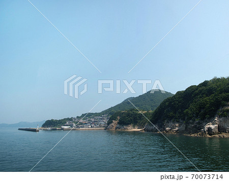 香川県高松市 男木島 全景 香川県高松市 男木島 全景 70073714