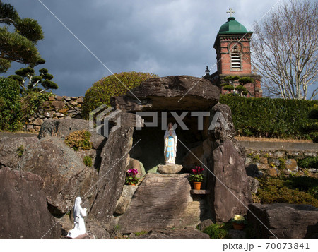 長崎県 平戸市 田平天主堂のルルド 長崎県 平戸市 田平天主堂のルルド 70073841