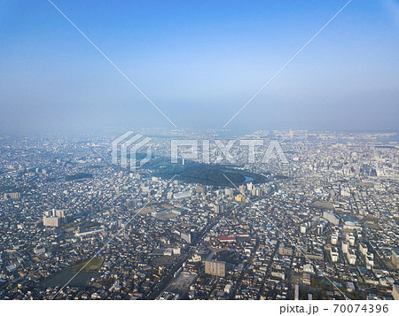 百舌鳥・古市古墳群　仁徳天皇陵古墳　空撮 70074396