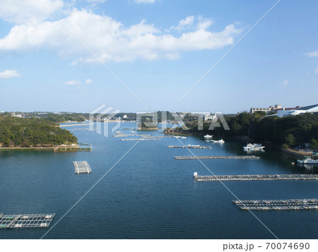 三重県志摩市 英虞湾 真珠養殖 70074690
