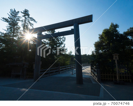 三重県 伊勢神宮 内宮 宇治橋 70074746