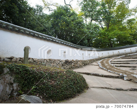 岡山県 備中松山城 土塀 70074784