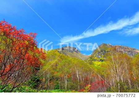 麗しき北アルプス　その2010　：　紅葉の焼岳　その2010   ：　 紅葉と北アルプス　2010 70075772