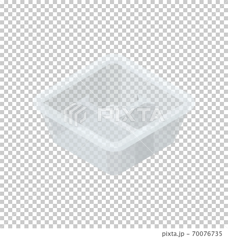 Plastic foot pack for takeout with partition 70076735