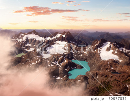 Aerial Canadian Rocky Mountains Landscape. 70077035