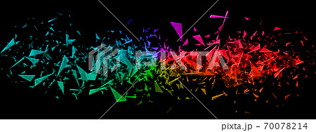 暗闇に飛び散った三角の破片 暗闇に飛び散った三角の破片 70078214