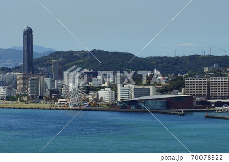 北九州市 門司区 めかり第二展望台から見た下関市街地 70078322