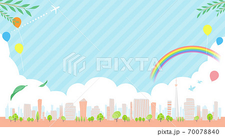 Townscape summer_rainbow city 16-9 wide 70078840