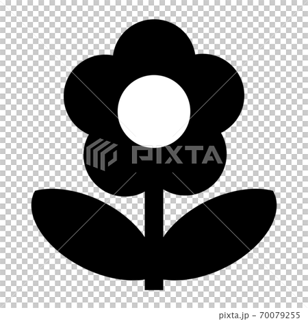 一輪の花のイラスト素材