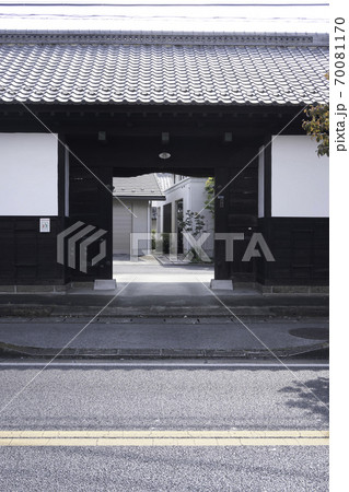 日光街道小山・間々田間 神鳥谷の長屋門 日光街道小山・間々田間 神鳥谷の長屋門 70081170