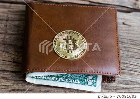 Bitcoin leather wallet Bitcoin leather wallet 70081683