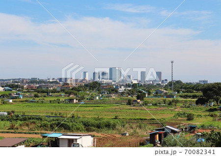 相模川流域の農業地帯（神奈川県座間市）	 70082341