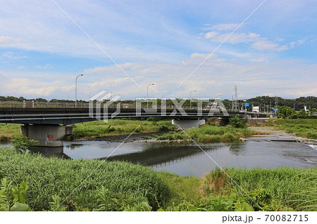 中津川と才戸橋(神奈川県厚木市) 中津川と才戸橋(神奈川県厚木市) 70082715