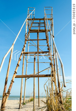 old rusty destroyed stairway to Heaven old rusty destroyed stairway to Heaven 70085819
