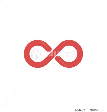 Limitless Abstract Vector Logo Template. Infinity Symbol Concept. Endless Sign. Eternity Icon. Stock vector illustration isolated on white background. 70086350