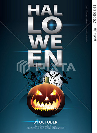 Halloween Poster Template Design Vector Illustration Halloween Poster Template Design Vector Illustration 70086841