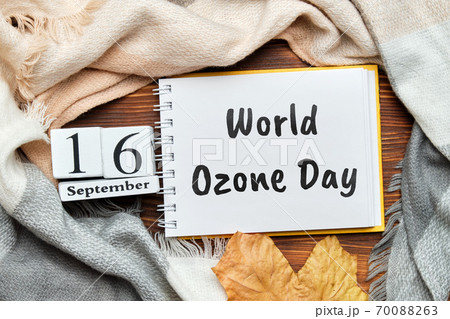 World Ozone Day day of autumn month calendar september 70088263